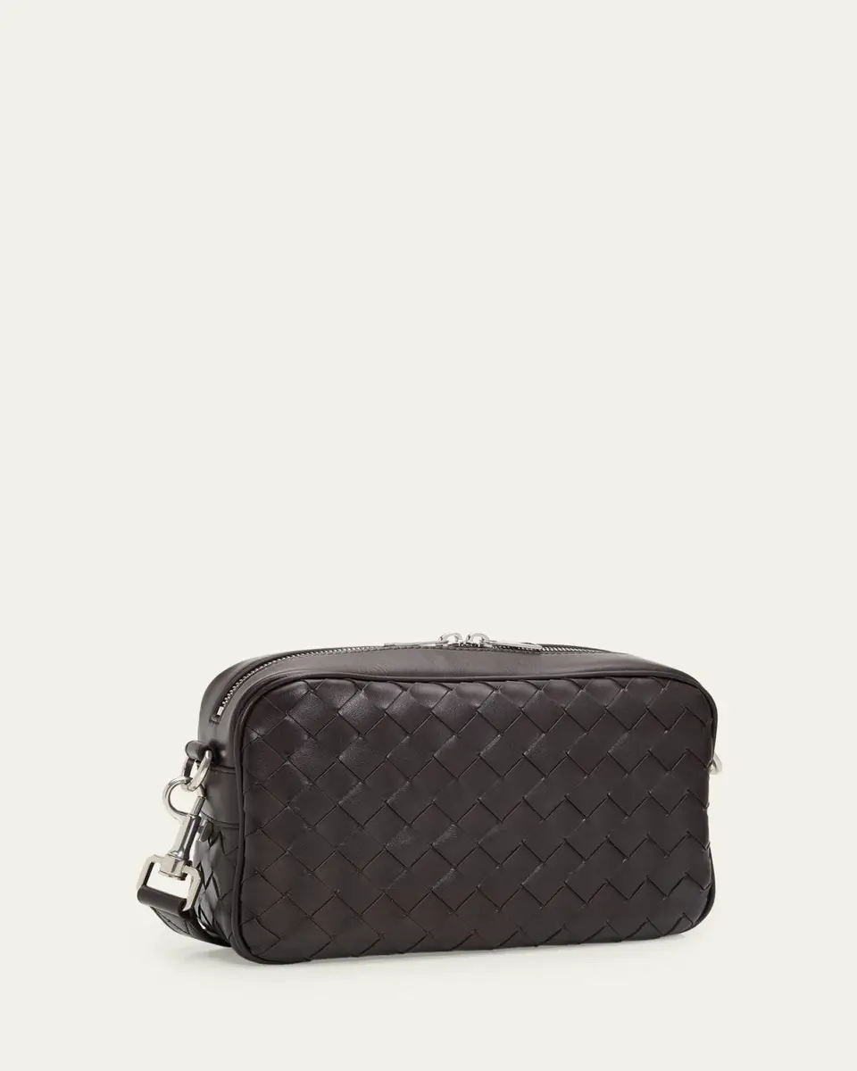 Bottega Veneta Men's Intrecciato Medium Crossbody Bag | Thumbnail 6 Bottega Veneta Men's Intrecciato Medium Crossbody Bag | Thumbnail 6