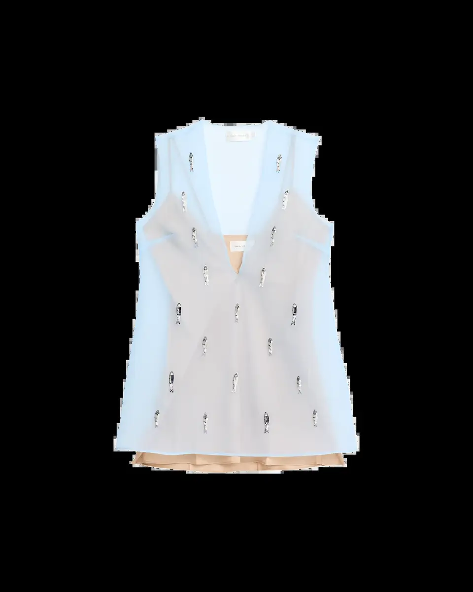 Shani Shemer Leila Embellished Chiffon Mini Dress | Thumbnail 2 Shani Shemer Leila Embellished Chiffon Mini Dress | Thumbnail 2