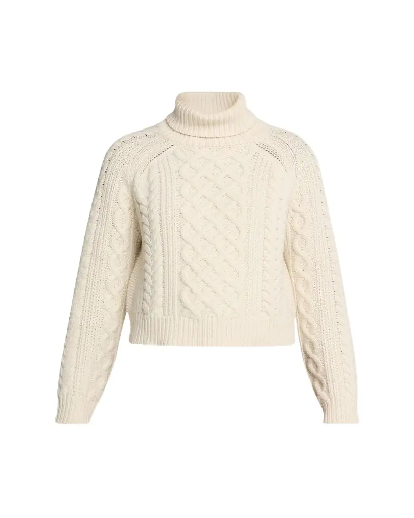 Nili Lotan Ezren Cable-Knit Wool Turtleneck Sweater | Image 1 Nili Lotan Ezren Cable-Knit Wool Turtleneck Sweater | Image 1
