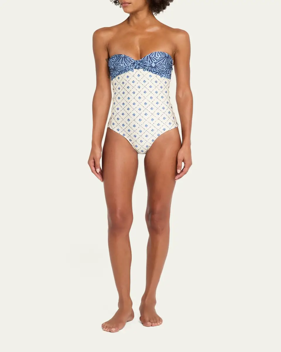 Shani Shemer Aloe Strapless One-Piece Swimsuit | Thumbnail 2 Shani Shemer Aloe Strapless One-Piece Swimsuit | Thumbnail 2