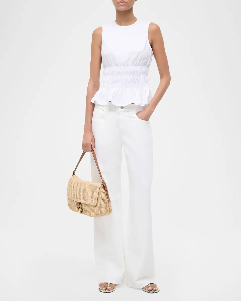 Staud Culver Sleeveless Peplum Top | Thumbnail 2 Staud Culver Sleeveless Peplum Top | Thumbnail 2