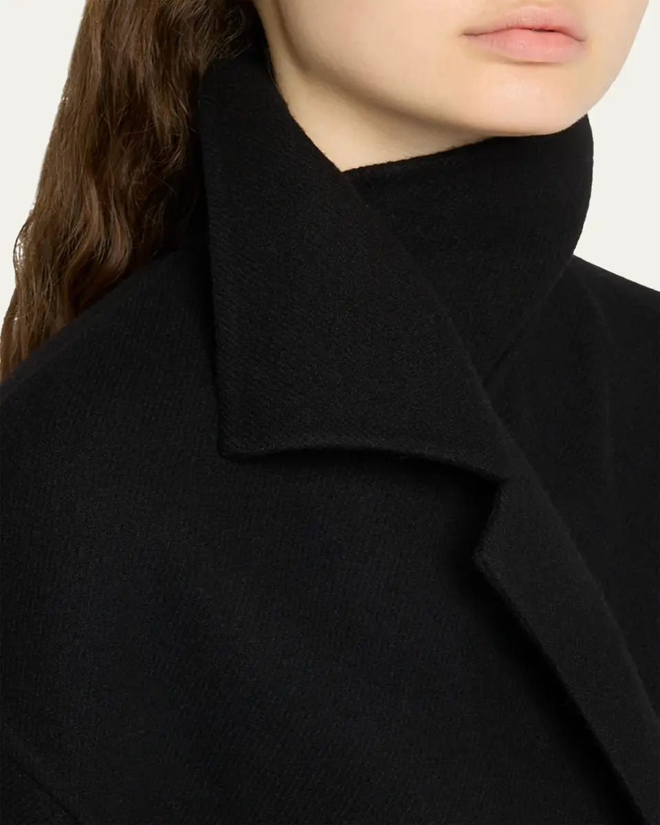 The Row Ciara Wool-Cashmere Belted Wrap Coat | Thumbnail 5 The Row Ciara Wool-Cashmere Belted Wrap Coat | Thumbnail 5