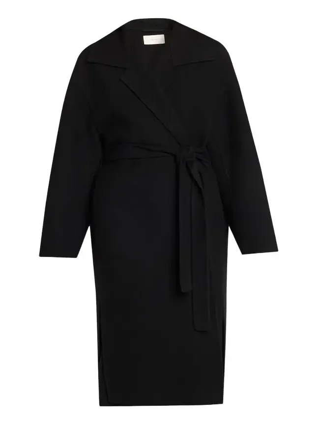 Ciara Wool-Cashmere Belted Wrap Coat