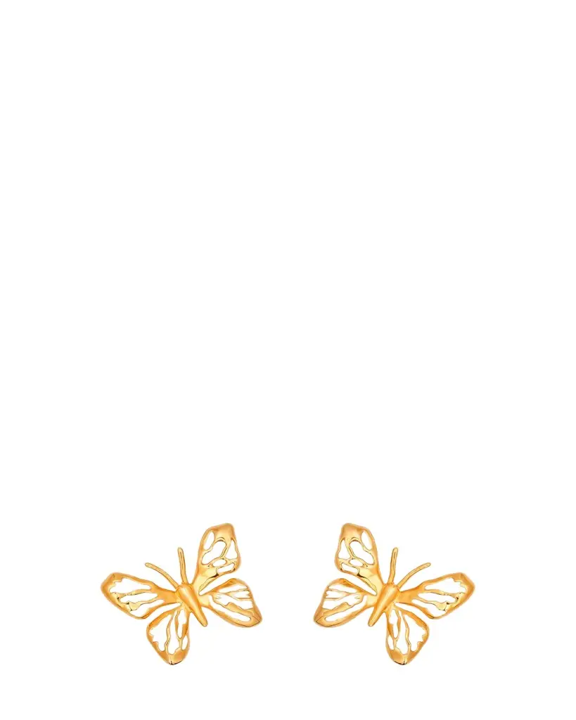 Oscar de la Renta Lace Butterfly Earrings | Image 1 Oscar de la Renta Lace Butterfly Earrings | Image 1