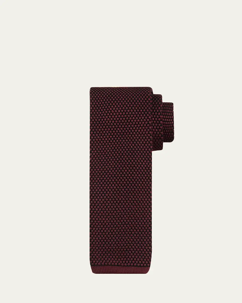 Brioni Men's Micro Motif Silk Tie | Thumbnail 2