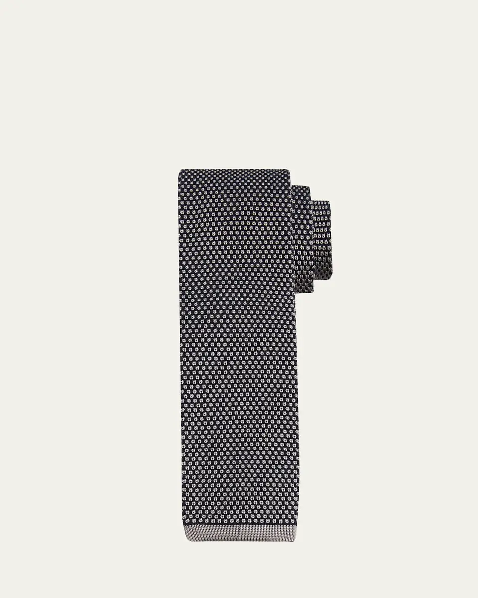 Brioni Men's Micro Motif Silk Tie | Thumbnail 3