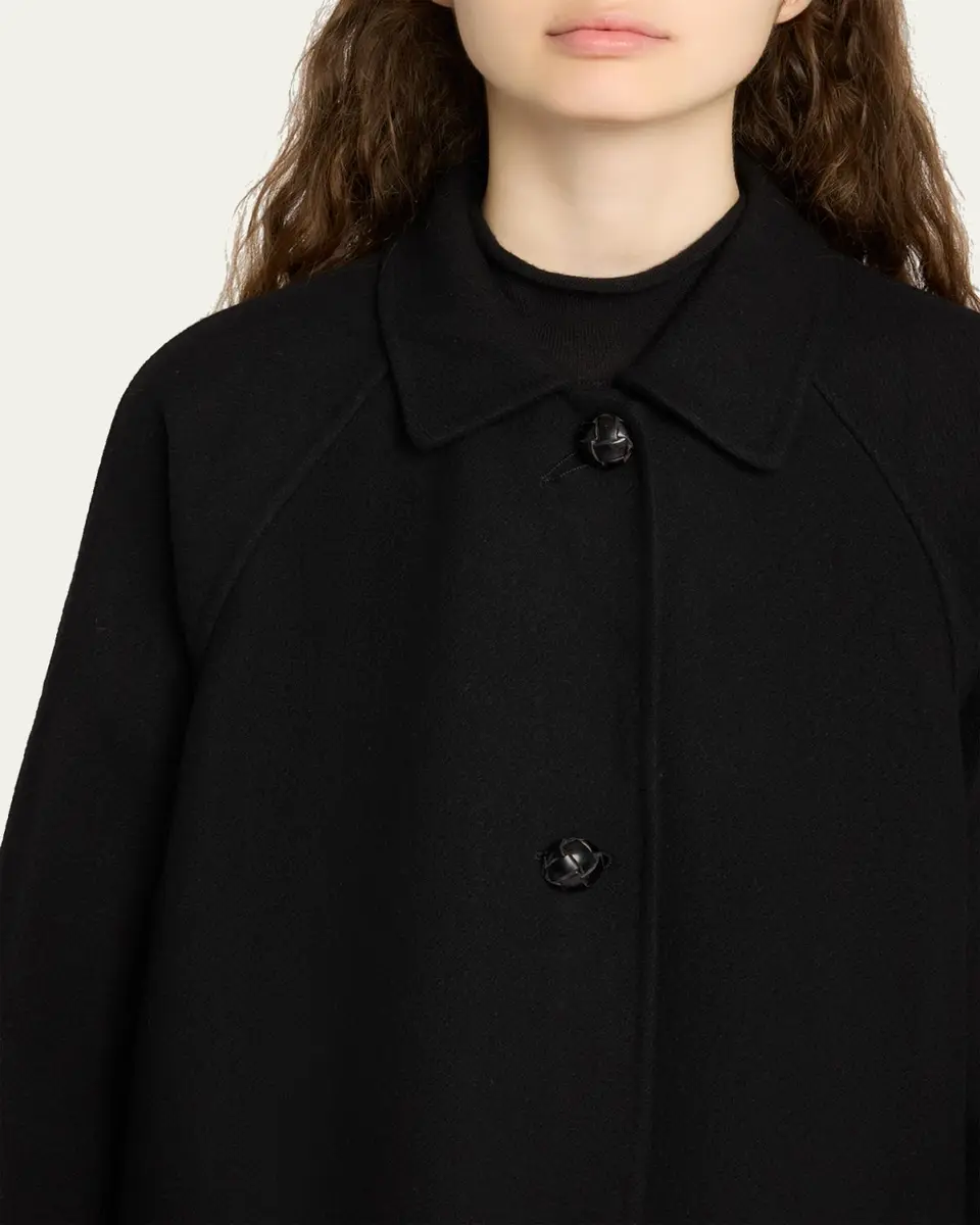 The Row Ina Wool-Cashmere Single-Breasted Car Coat | Thumbnail 5 The Row Ina Wool-Cashmere Single-Breasted Car Coat | Thumbnail 5