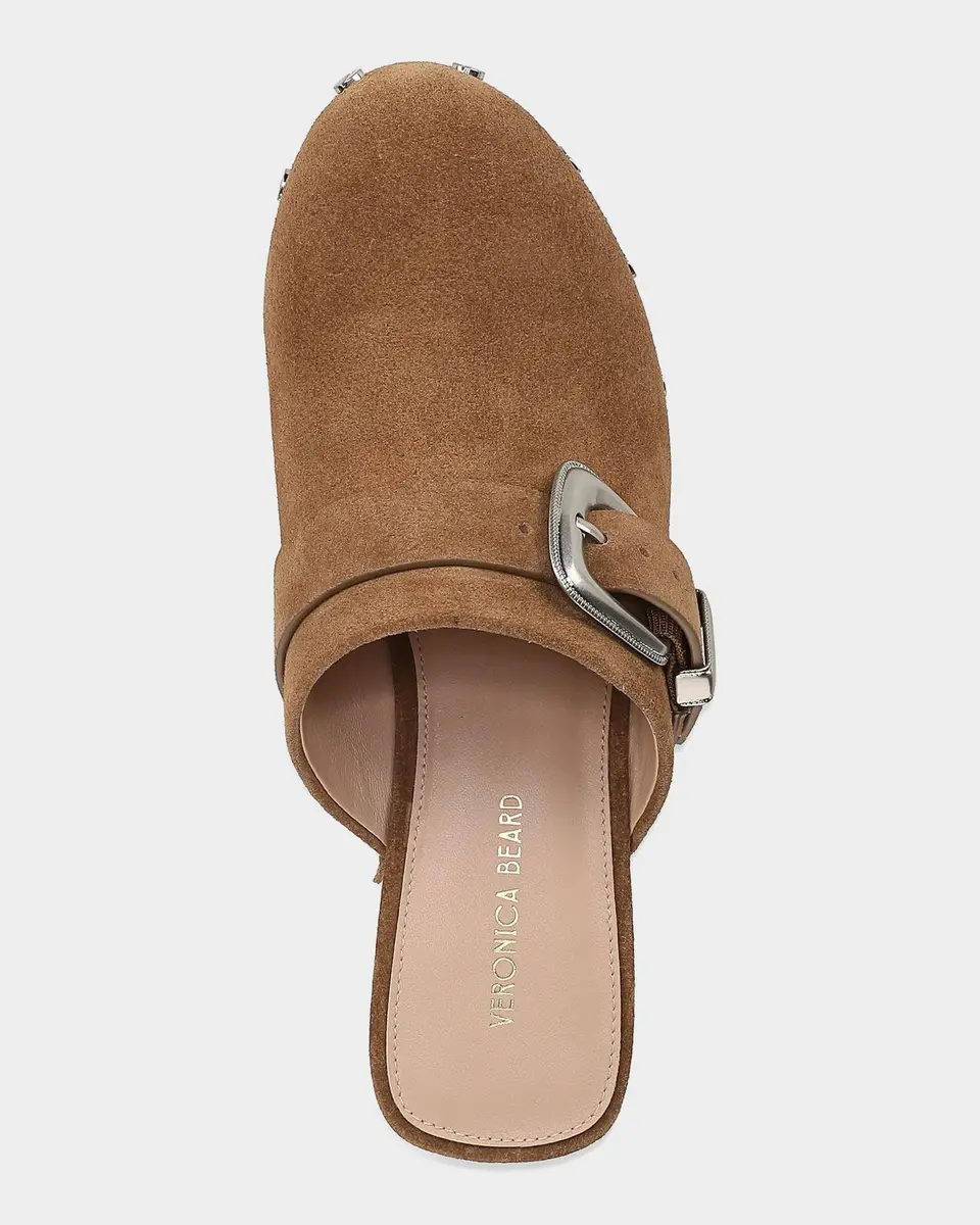 Veronica Beard Larken Suede Platform Clogs | Thumbnail 3