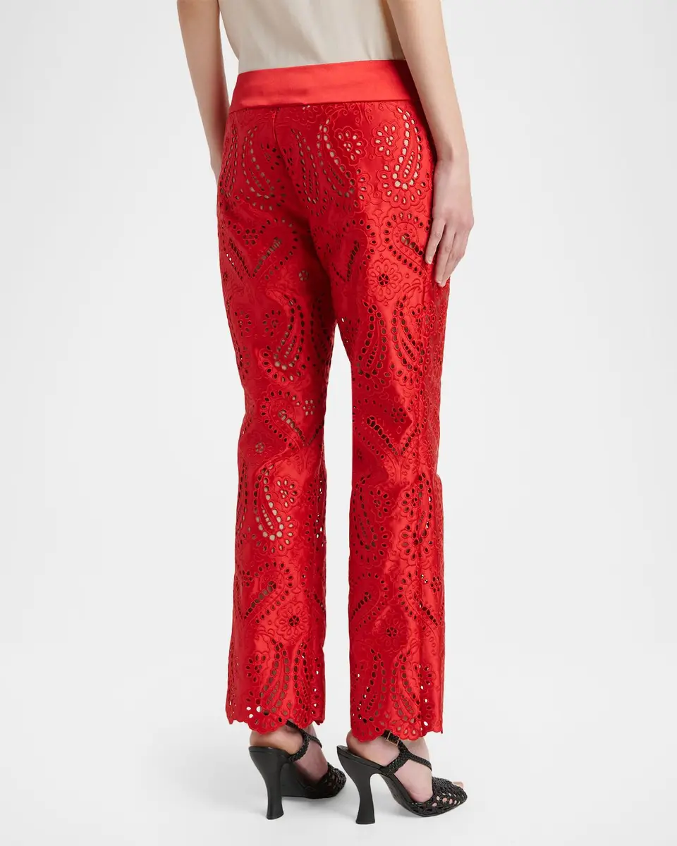 Etro Paisley Eyelet Embroidered Straight-Leg Ankle Trousers | Thumbnail 2 Etro Paisley Eyelet Embroidered Straight-Leg Ankle Trousers | Thumbnail 2
