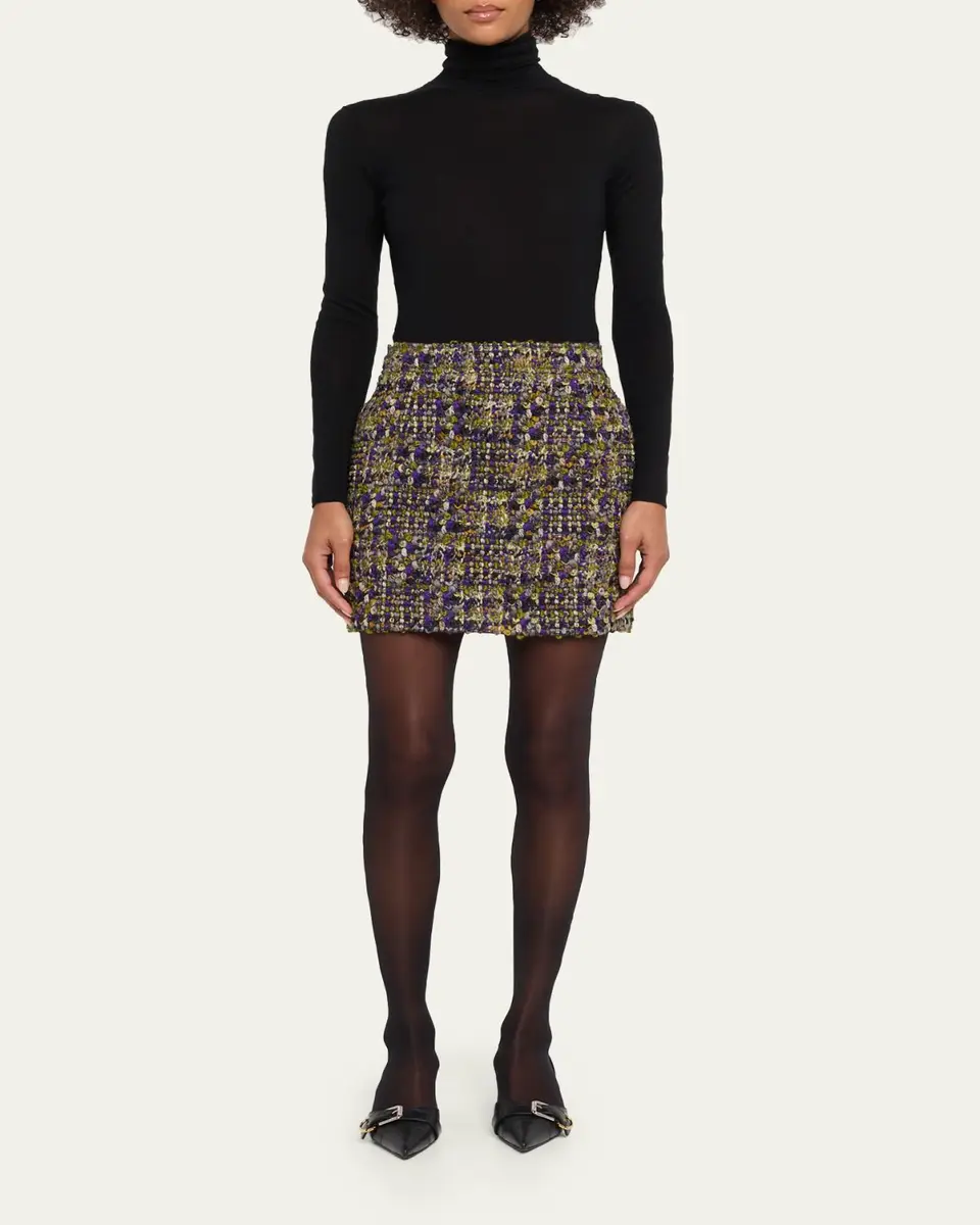 Saint Laurent Tweed Mini Skirt | Thumbnail 2 Saint Laurent Tweed Mini Skirt | Thumbnail 2
