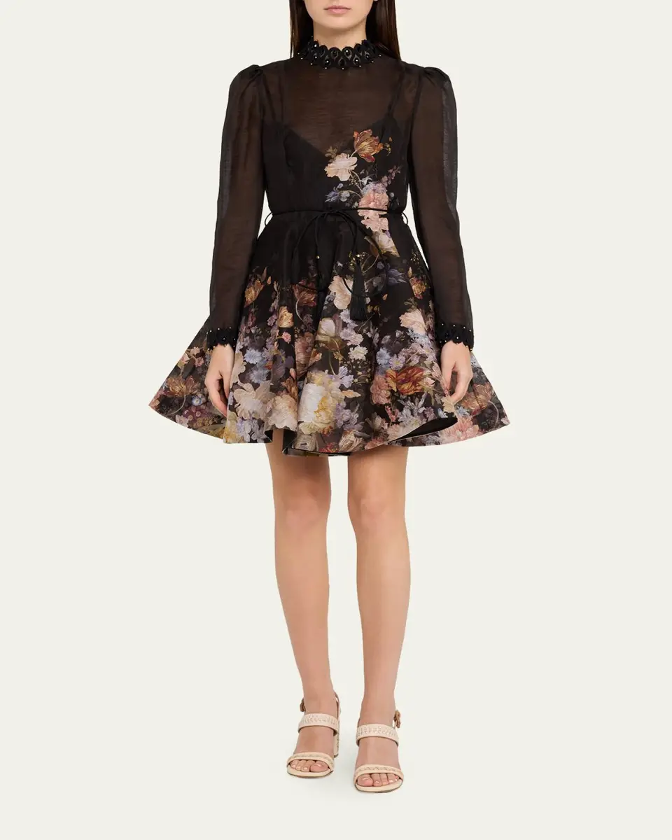 Zimmermann Valiant Embellished Floral Mini Dress | Thumbnail 2 Zimmermann Valiant Embellished Floral Mini Dress | Thumbnail 2