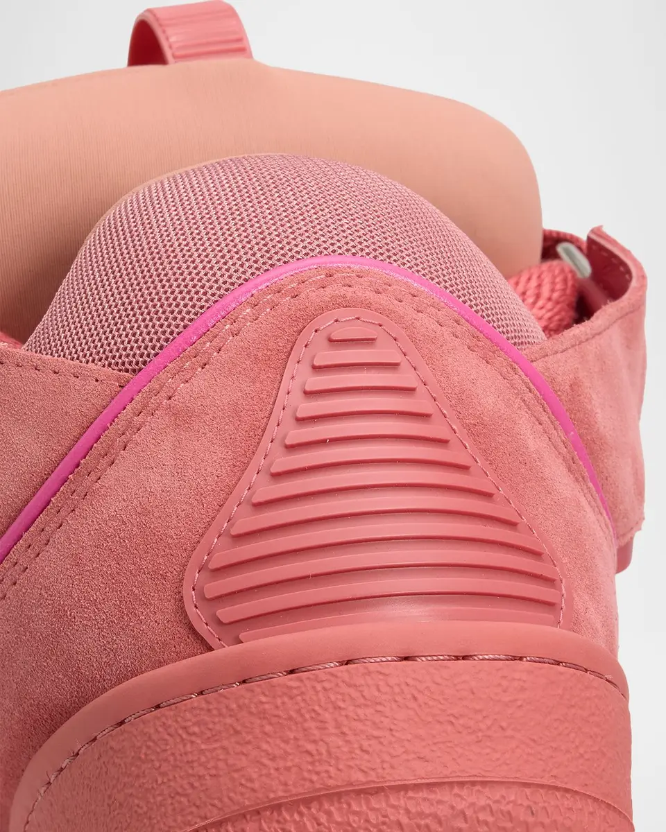 Lanvin Men's Curb Tonal Suede and Mesh Sneakers | Thumbnail 3 Lanvin Men's Curb Tonal Suede and Mesh Sneakers | Thumbnail 3