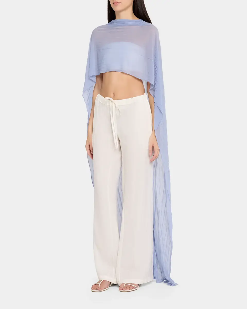 Simkhai Genoa Sheer Jersey Cape | Thumbnail 4 Simkhai Genoa Sheer Jersey Cape | Thumbnail 4