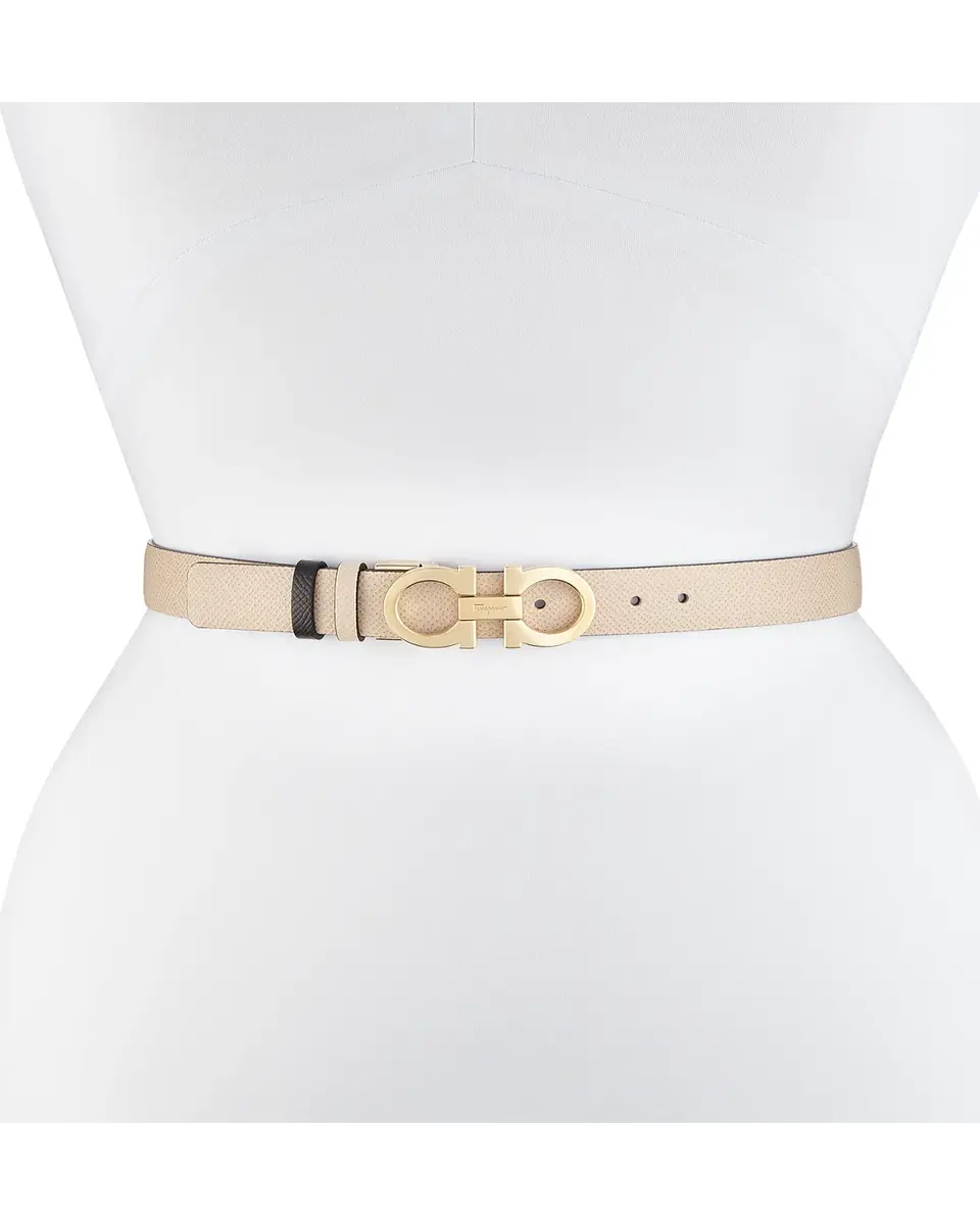 Ferragamo Gancini-Buckle Reversible Leather Belt | Thumbnail 3 Ferragamo Gancini-Buckle Reversible Leather Belt | Thumbnail 3