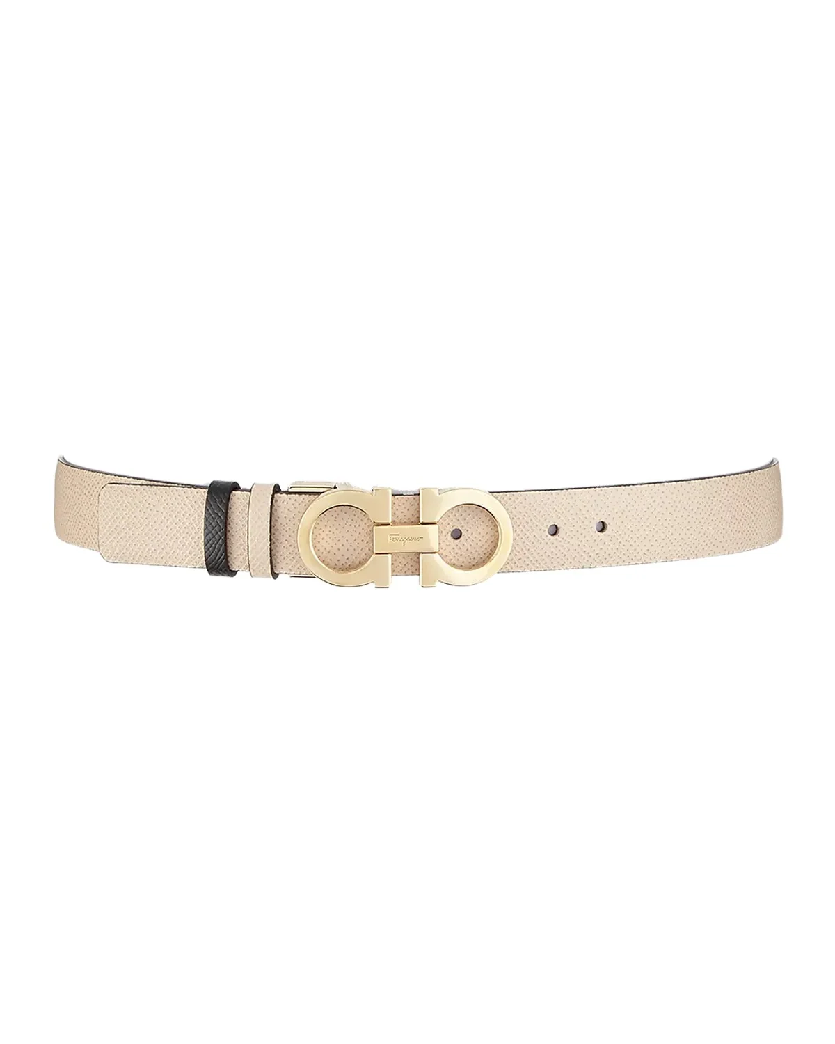 Gancini-Buckle Reversible Leather Belt Gancini-Buckle Reversible Leather Belt