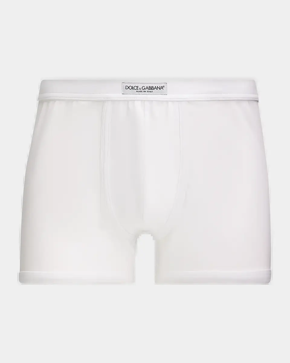 Dolce & Gabbana Men's Logo Label Stretch Jersey Boxer Briefs | Thumbnail 2 Dolce & Gabbana Men's Logo Label Stretch Jersey Boxer Briefs | Thumbnail 2