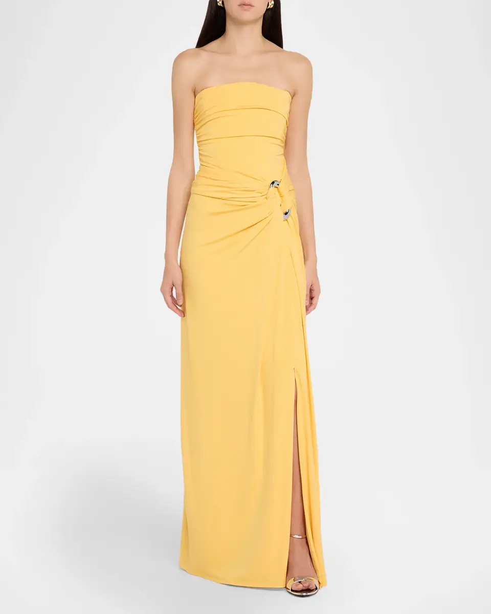Simkhai Emma Strapless Jersey Bustier Maxi Dress | Thumbnail 2 Simkhai Emma Strapless Jersey Bustier Maxi Dress | Thumbnail 2