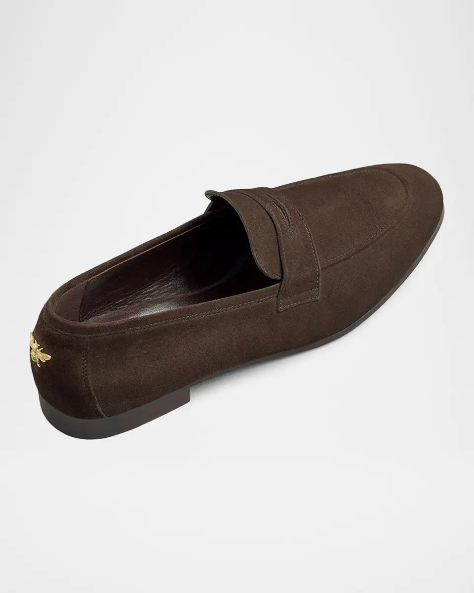 Bougeotte Suede Penny Loafers | Thumbnail 2 Bougeotte Suede Penny Loafers | Thumbnail 2