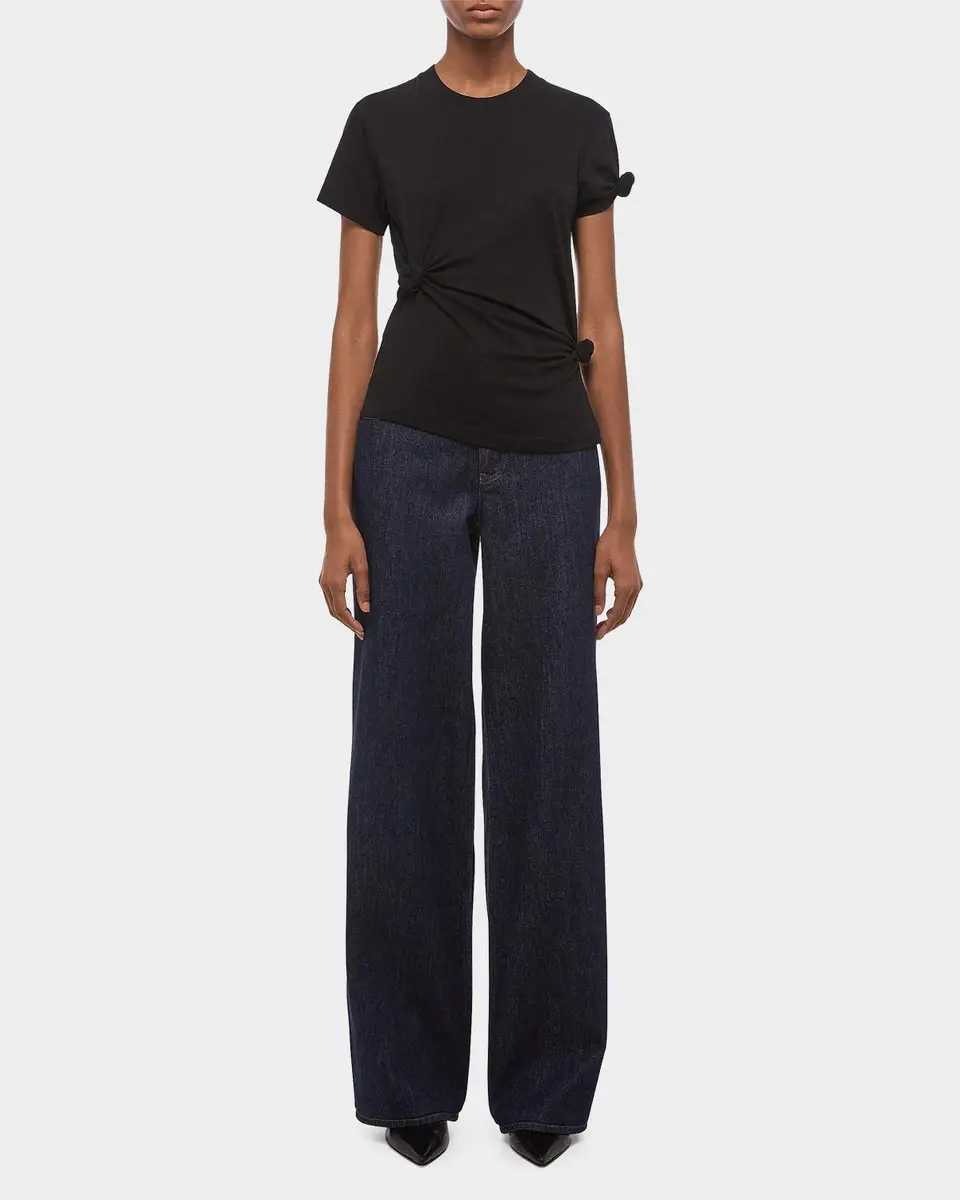 Helmut Lang Asymmetric Knotted Baby Tee | Thumbnail 2 Helmut Lang Asymmetric Knotted Baby Tee | Thumbnail 2