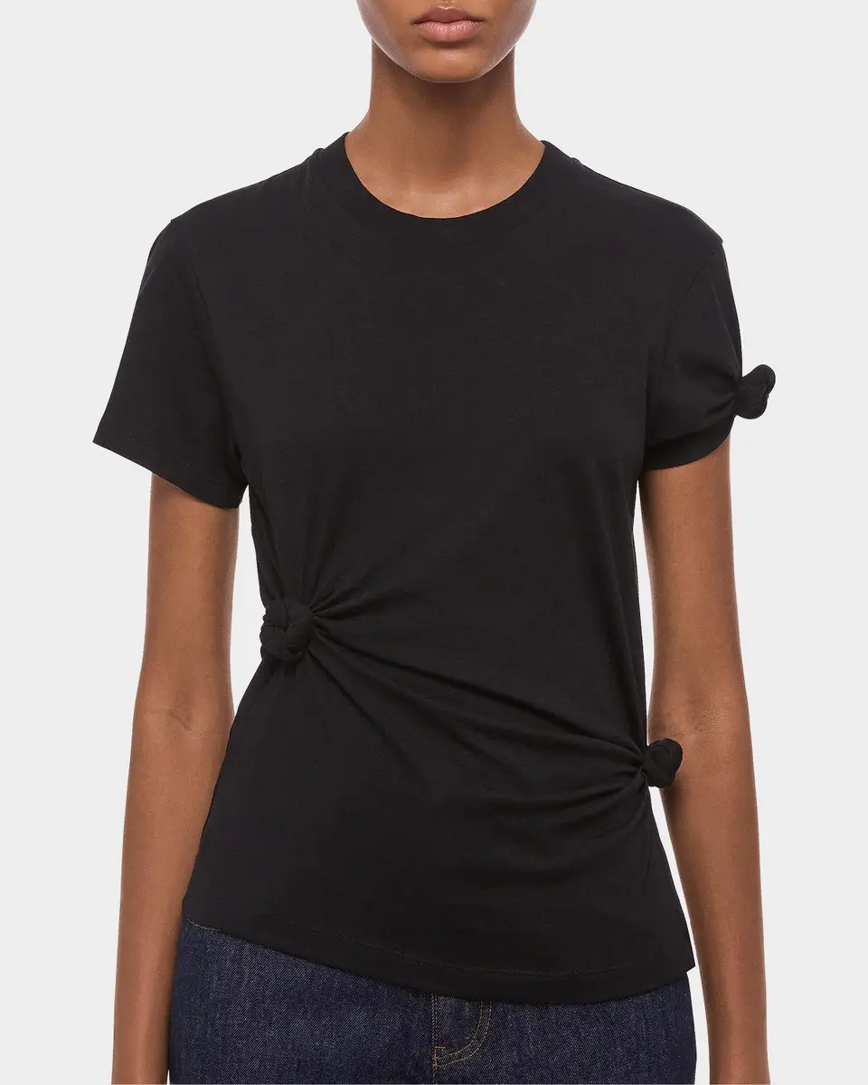 Helmut Lang Asymmetric Knotted Baby Tee | Thumbnail 5 Helmut Lang Asymmetric Knotted Baby Tee | Thumbnail 5