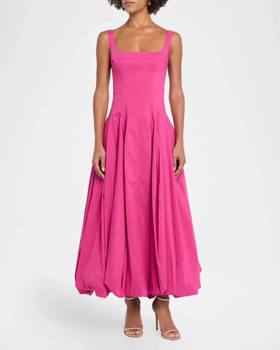 Simkhai Hally Bubble Cotton Midi Dress | Thumbnail 2 Simkhai Hally Bubble Cotton Midi Dress | Thumbnail 2
