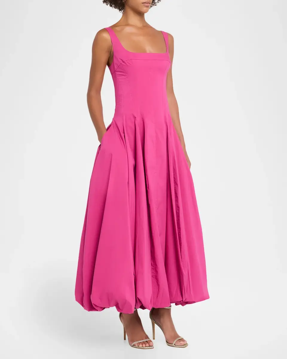 Simkhai Hally Bubble Cotton Midi Dress | Thumbnail 4 Simkhai Hally Bubble Cotton Midi Dress | Thumbnail 4