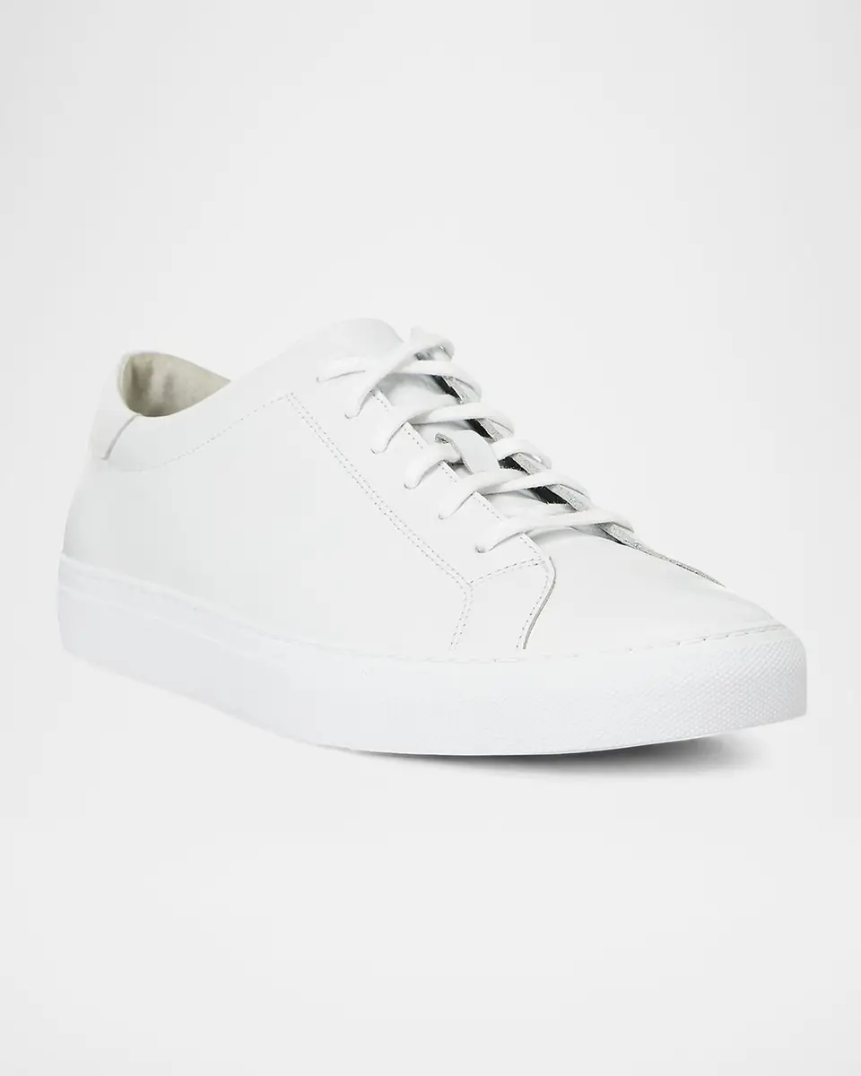 Polo Ralph Lauren Men's Jermain II Leather Low-Top Sneakers | Thumbnail 2