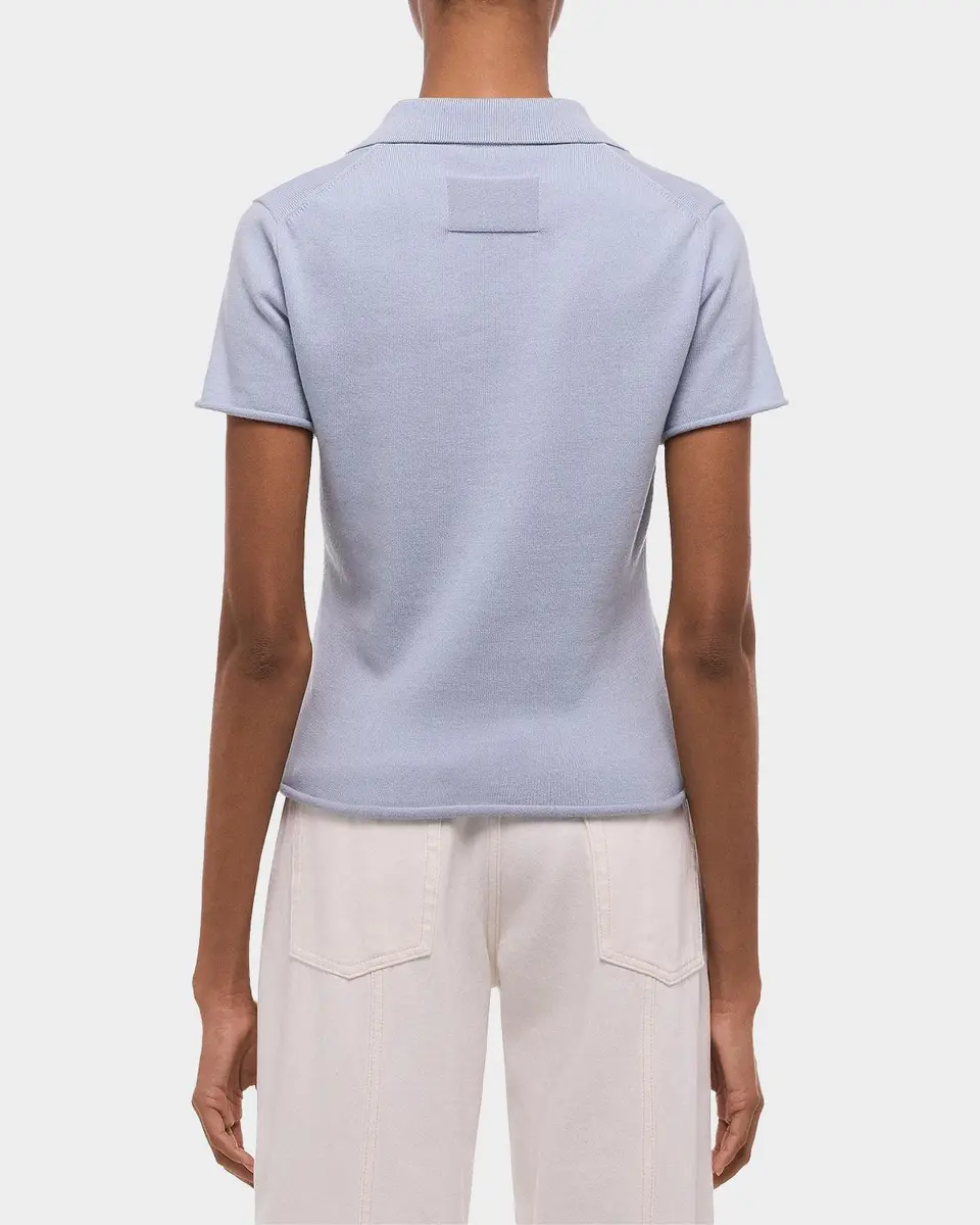 Helmut Lang Short-Sleeve Shrunken Polo Shirt | Thumbnail 3 Helmut Lang Short-Sleeve Shrunken Polo Shirt | Thumbnail 3