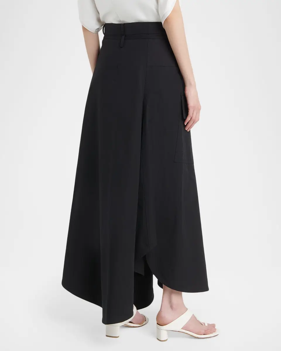 Bottega Veneta Asymmetric Cotton Toile Maxi Skirt | Thumbnail 3 Bottega Veneta Asymmetric Cotton Toile Maxi Skirt | Thumbnail 3