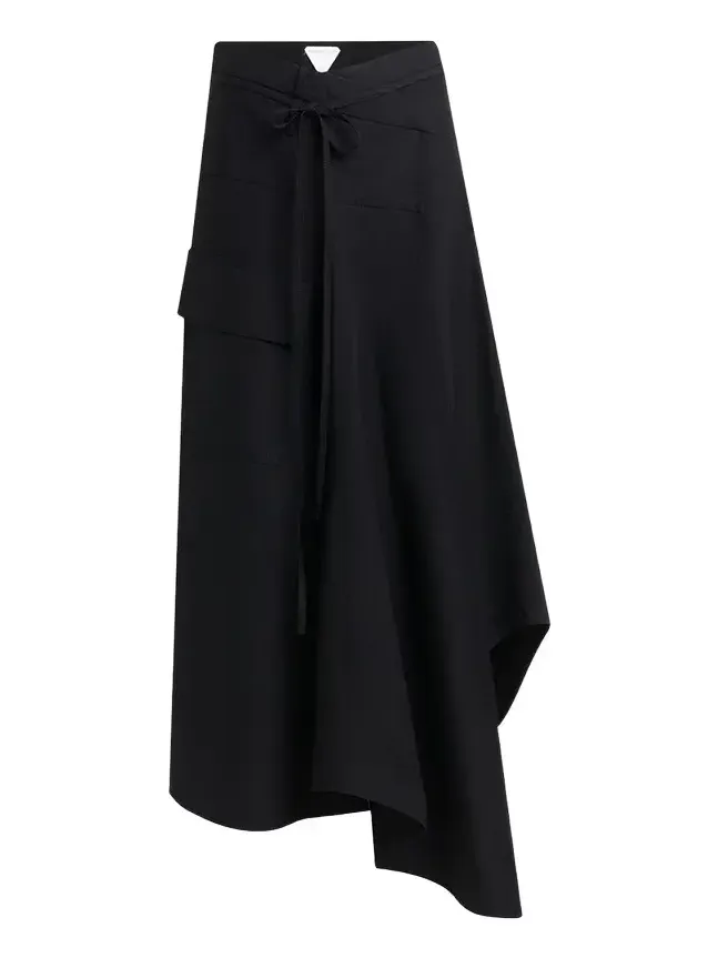 Asymmetric Cotton Toile Maxi Skirt Asymmetric Cotton Toile Maxi Skirt