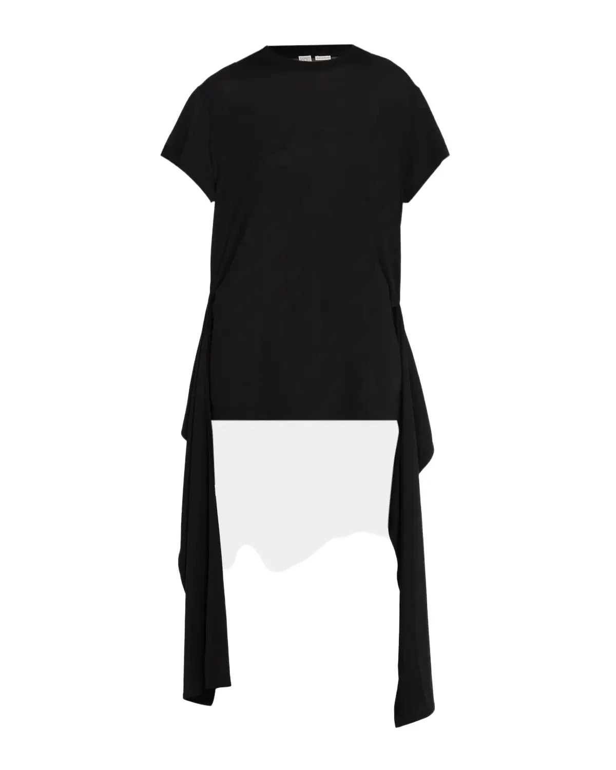 Tie-Waist Jersey Short-Sleeve T-Shirt Tie-Waist Jersey Short-Sleeve T-Shirt