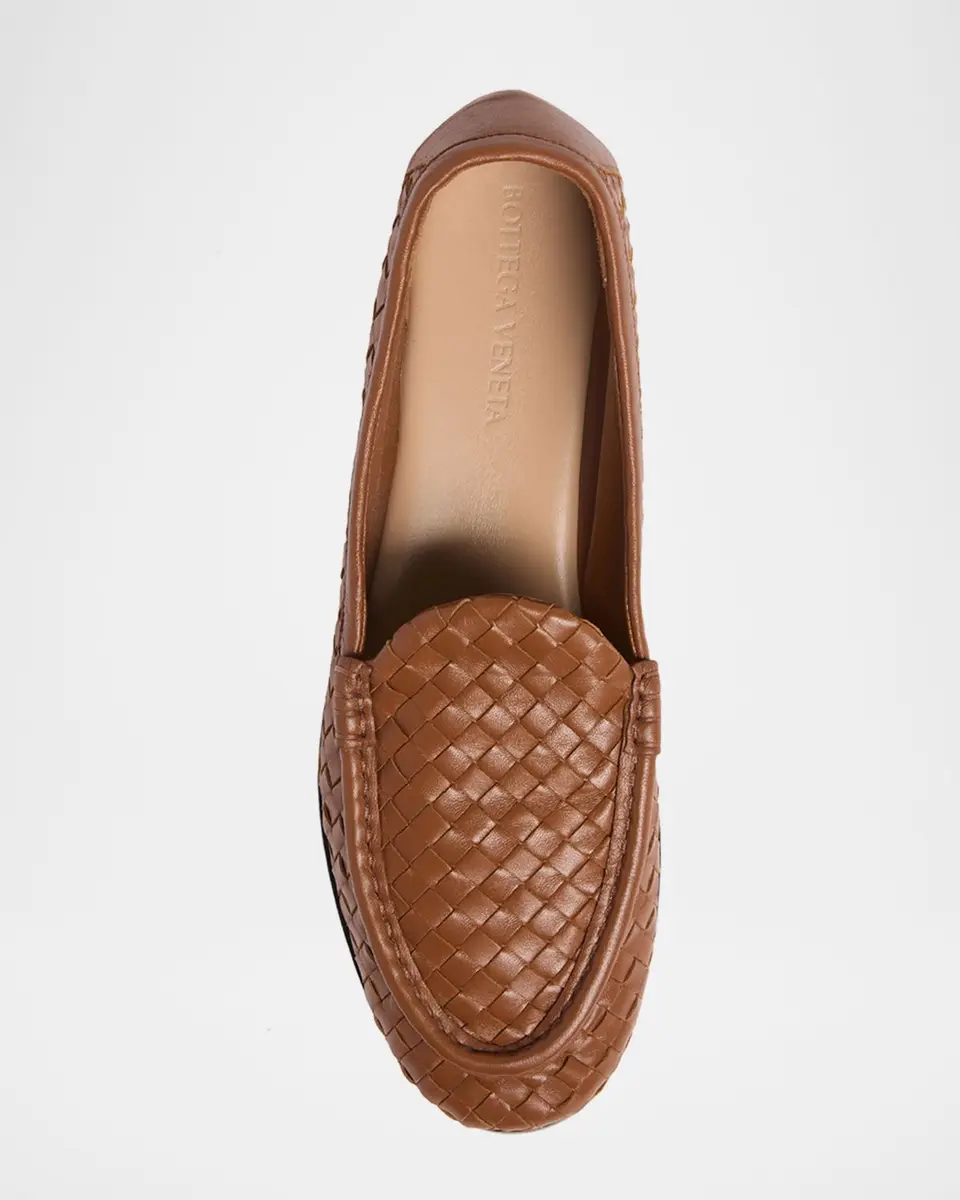 Bottega Veneta Men's Silenzio Intrecciato Napa Leather Loafers | Thumbnail 6 Bottega Veneta Men's Silenzio Intrecciato Napa Leather Loafers | Thumbnail 6