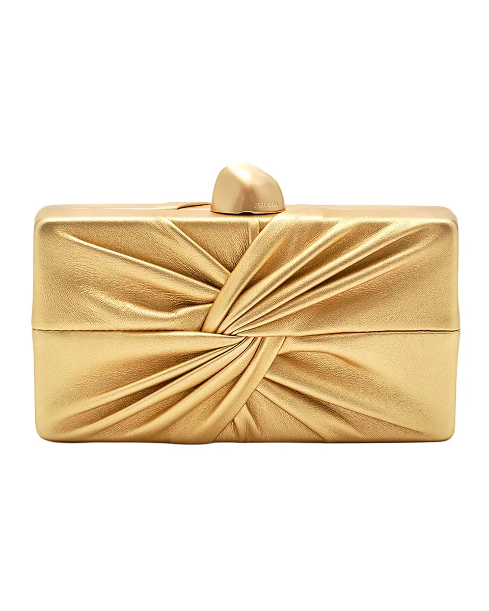 Cult Gaia Lisse Twisted Metallic Leather Clutch Bag | Thumbnail 3 Cult Gaia Lisse Twisted Metallic Leather Clutch Bag | Thumbnail 3