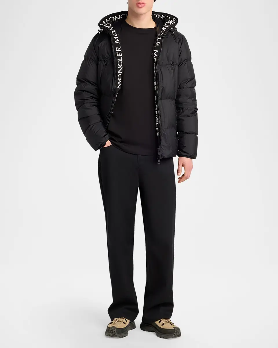 Moncler Men's Montcla Logo Hooded Down Jacket | Thumbnail 2