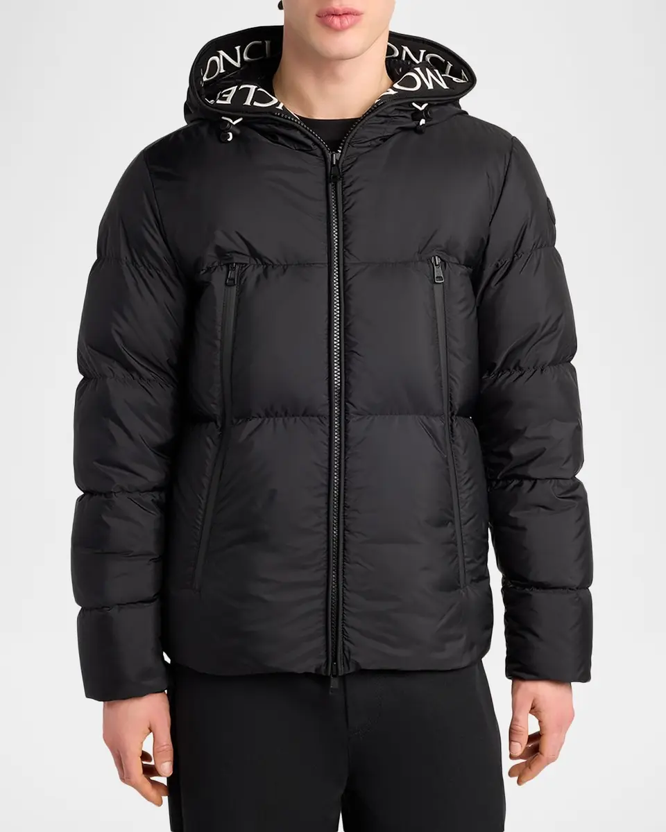 Moncler Men's Montcla Logo Hooded Down Jacket | Thumbnail 4
