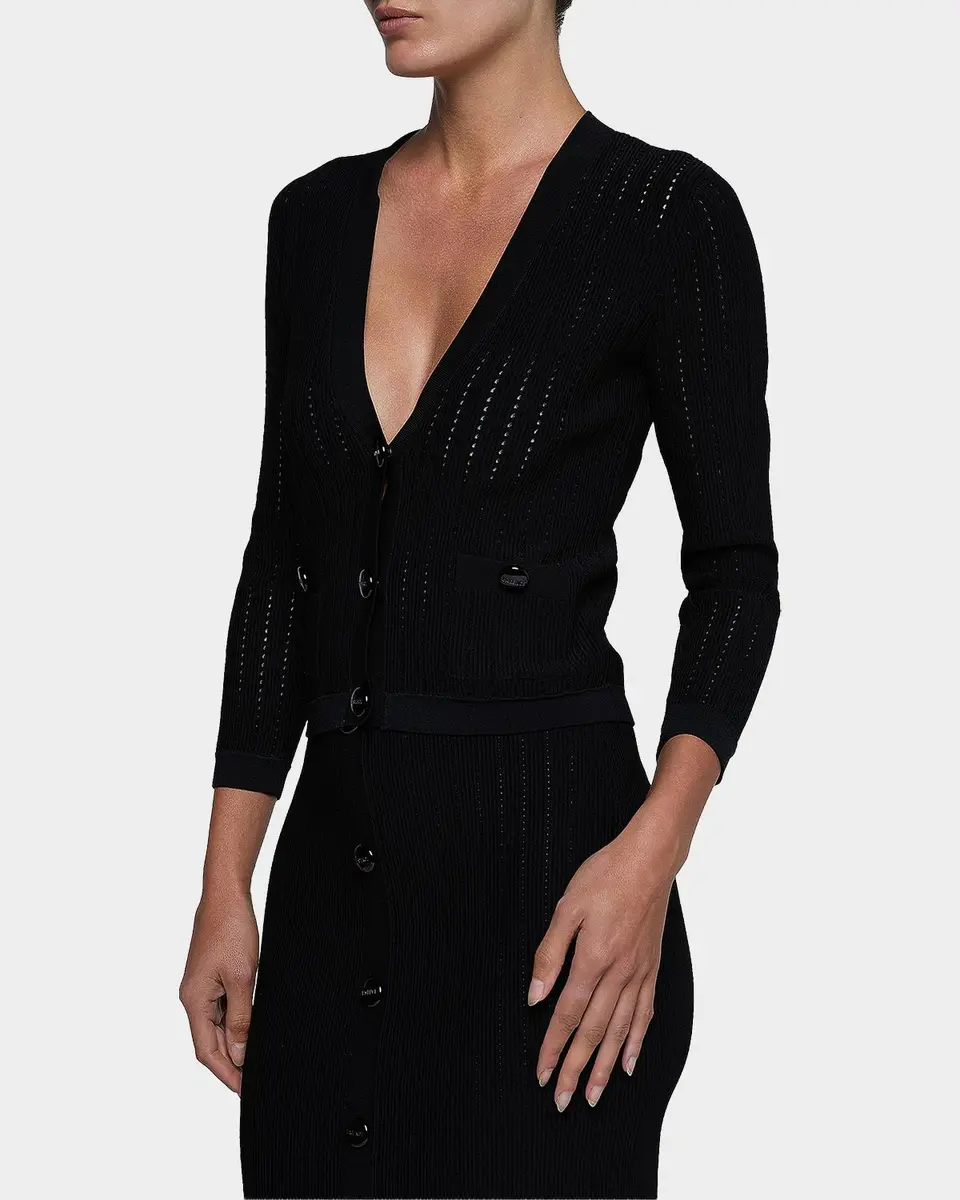 L'Agence Irvin Pointelle Cardigan | Thumbnail 5