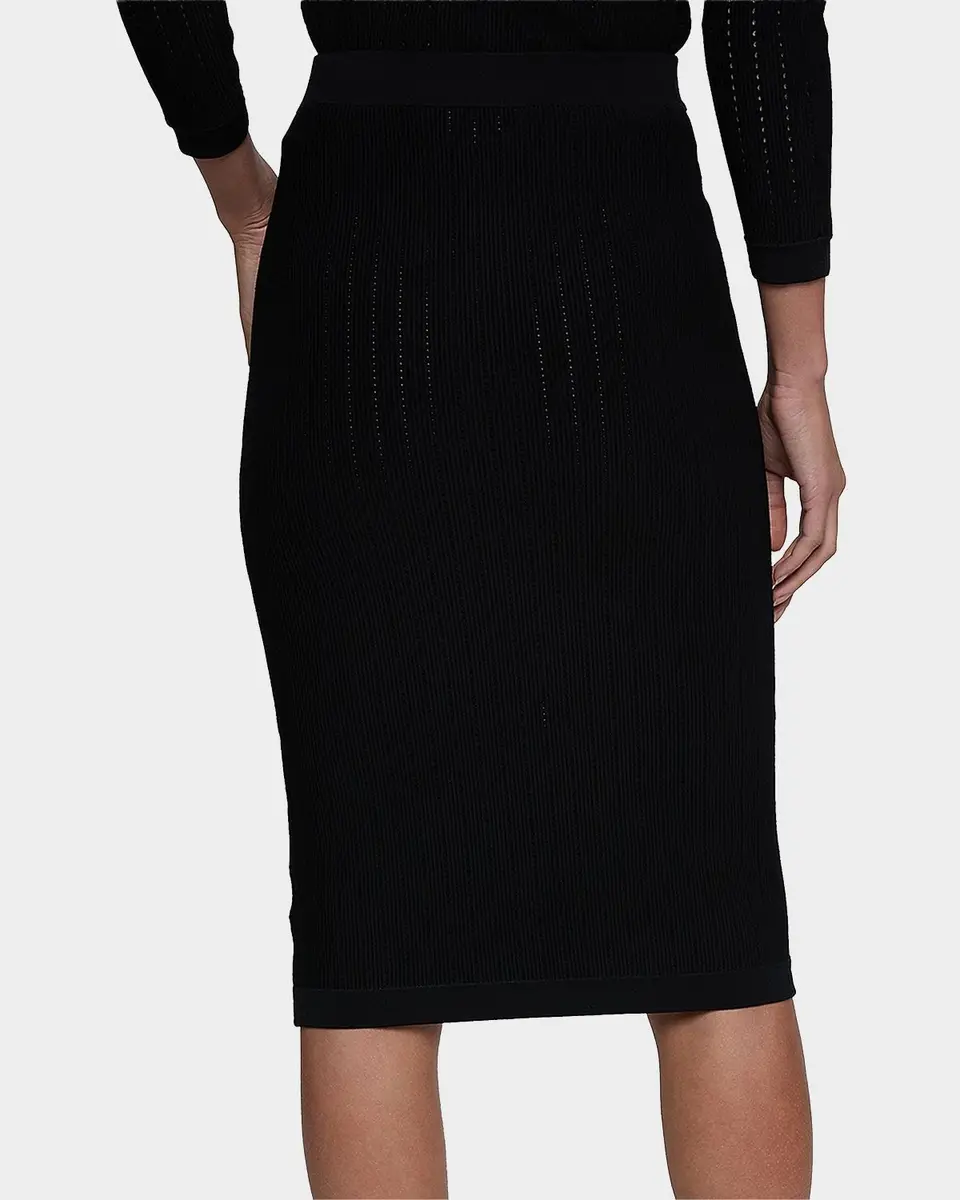 L'Agence Melania Pointelle Knit Midi Skirt | Thumbnail 3 L'Agence Melania Pointelle Knit Midi Skirt | Thumbnail 3