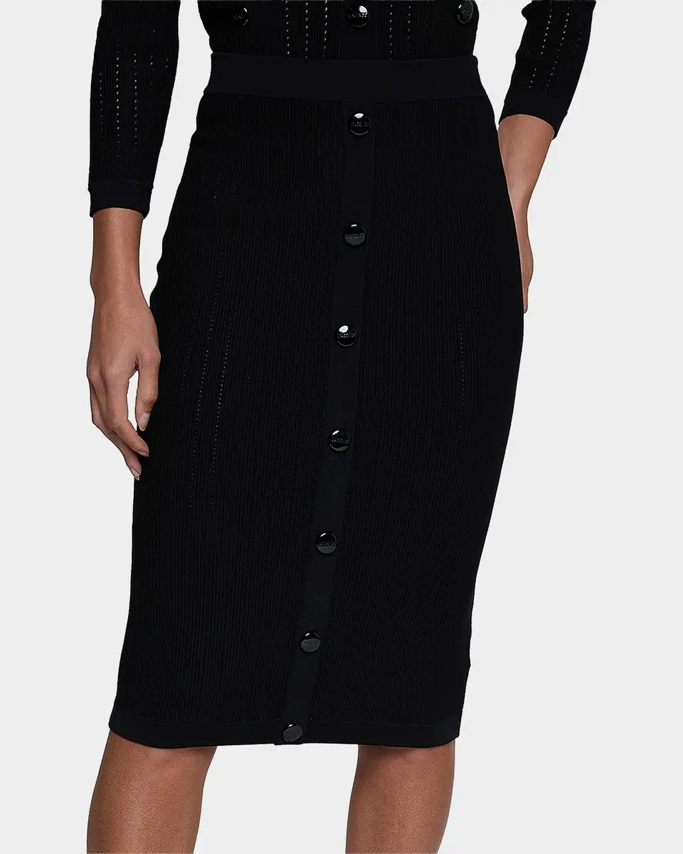 L'Agence Melania Pointelle Knit Midi Skirt | Thumbnail 4 L'Agence Melania Pointelle Knit Midi Skirt | Thumbnail 4