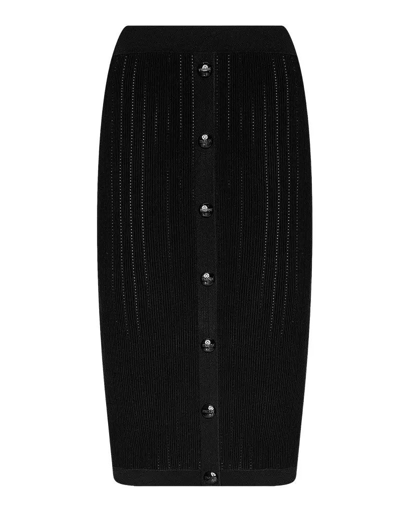 L'Agence Melania Pointelle Knit Midi Skirt | Image 1 L'Agence Melania Pointelle Knit Midi Skirt | Image 1