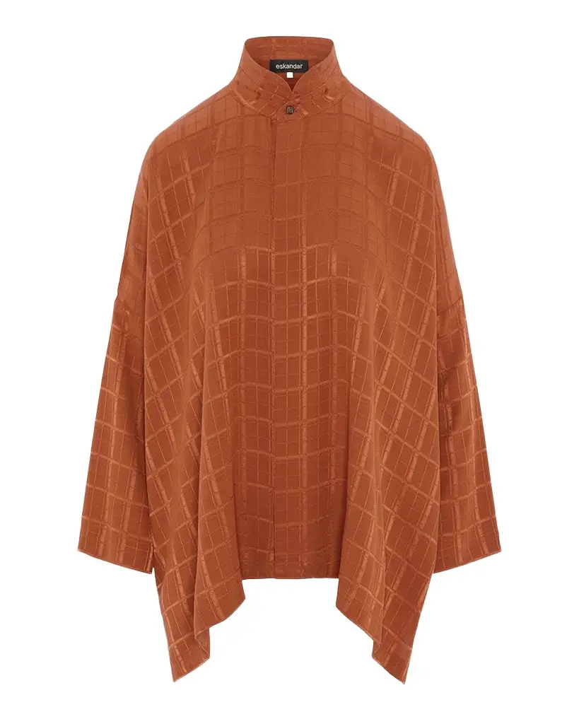 Eskandar Jacquard Silk Satin Shirt | Image 1 Eskandar Jacquard Silk Satin Shirt | Image 1