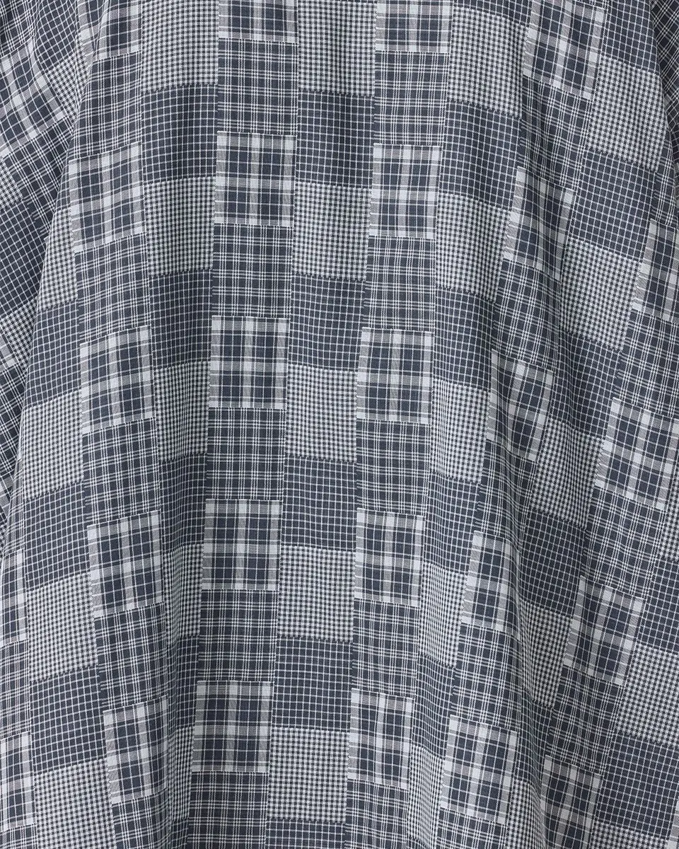 Eskandar Multi-Plaid Cotton Wide Longer Back Shirt Jacket | Thumbnail 5