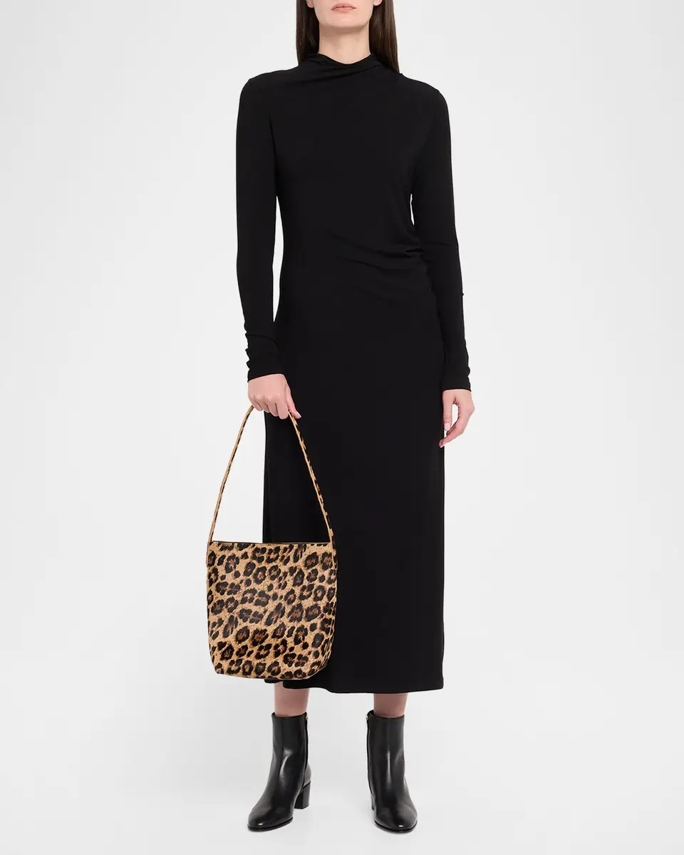 Mansur Gavriel Everyday Cabas Small Leopard-Print Animal Hair Shoulder Bag | Thumbnail 5