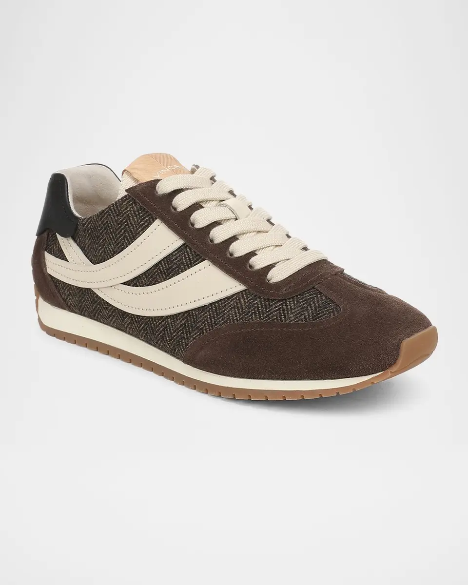 Vince Oasis Runner Mixed Leather Low-Top Sneakers | Thumbnail 2
