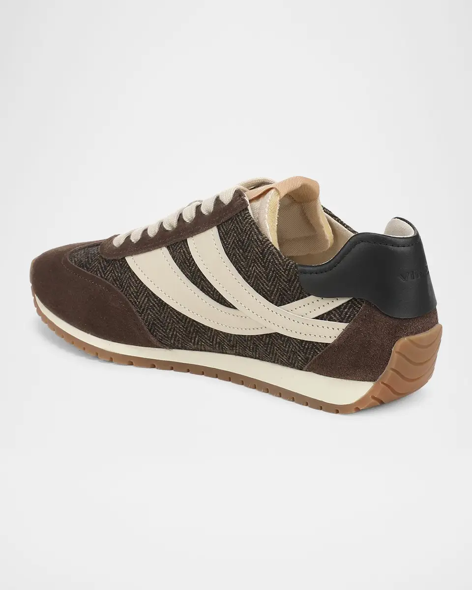 Vince Oasis Runner Mixed Leather Low-Top Sneakers | Thumbnail 3