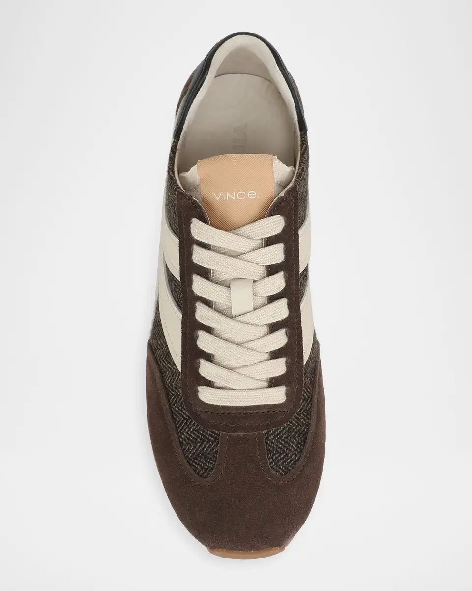 Vince Oasis Runner Mixed Leather Low-Top Sneakers | Thumbnail 4