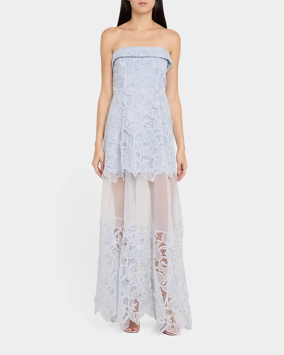 Simkhai Rennis Lace Bustier Gown | Thumbnail 2 Simkhai Rennis Lace Bustier Gown | Thumbnail 2