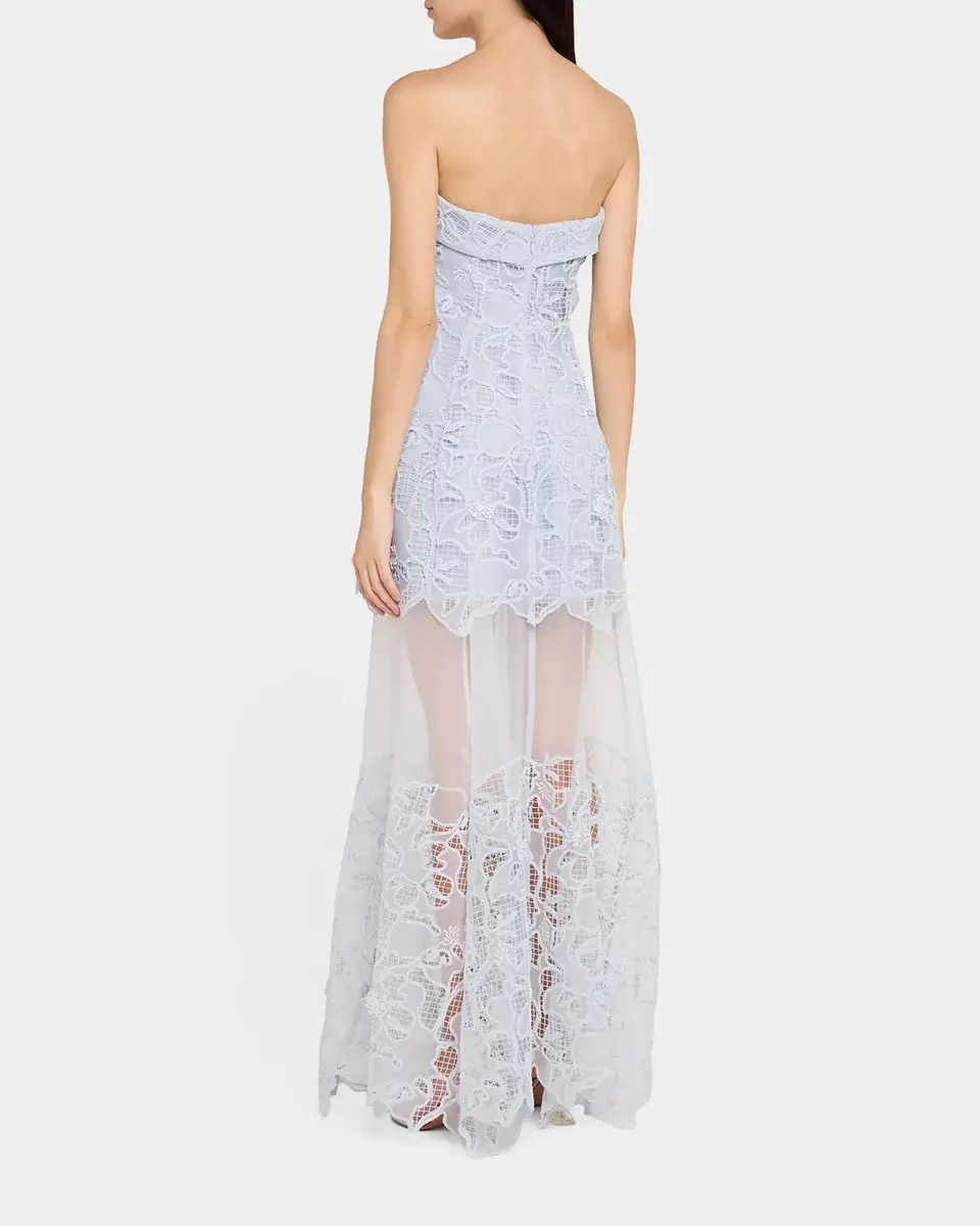 Simkhai Rennis Lace Bustier Gown | Thumbnail 3 Simkhai Rennis Lace Bustier Gown | Thumbnail 3