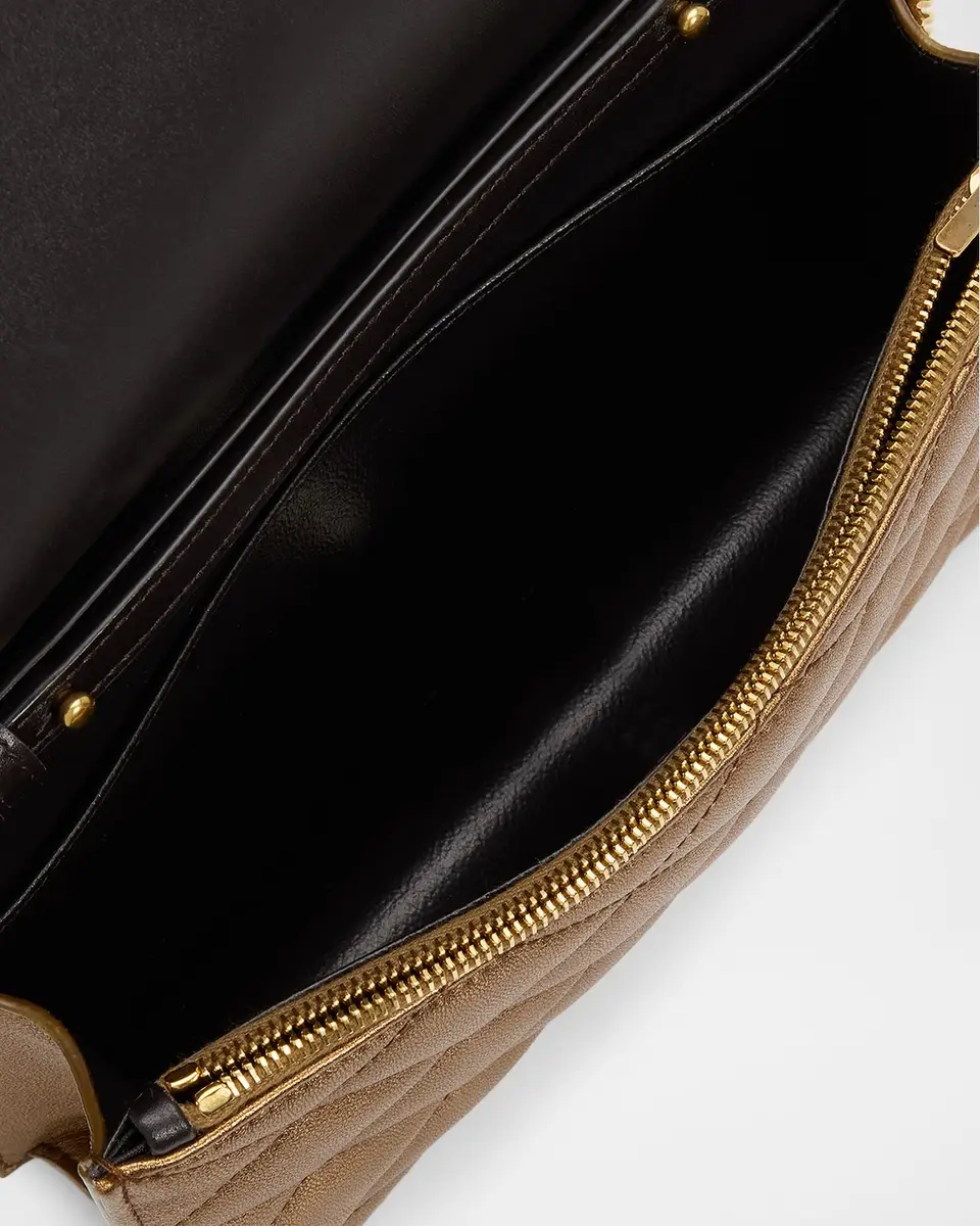 Saint Laurent Envelope Small YSL Wallet on Chain in Metallic Leather | Thumbnail 4 Saint Laurent Envelope Small YSL Wallet on Chain in Metallic Leather | Thumbnail 4