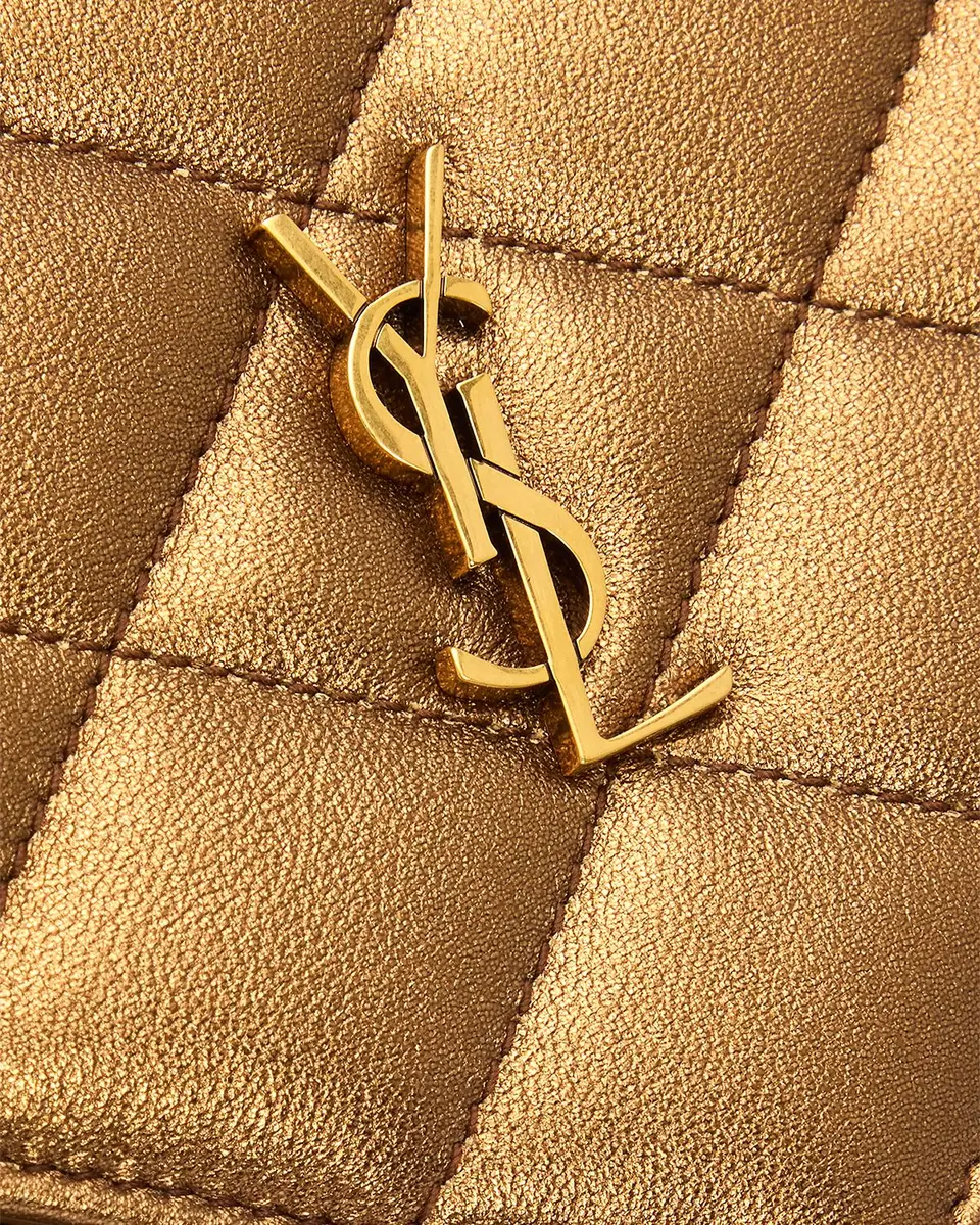Saint Laurent Envelope Small YSL Wallet on Chain in Metallic Leather | Thumbnail 6 Saint Laurent Envelope Small YSL Wallet on Chain in Metallic Leather | Thumbnail 6
