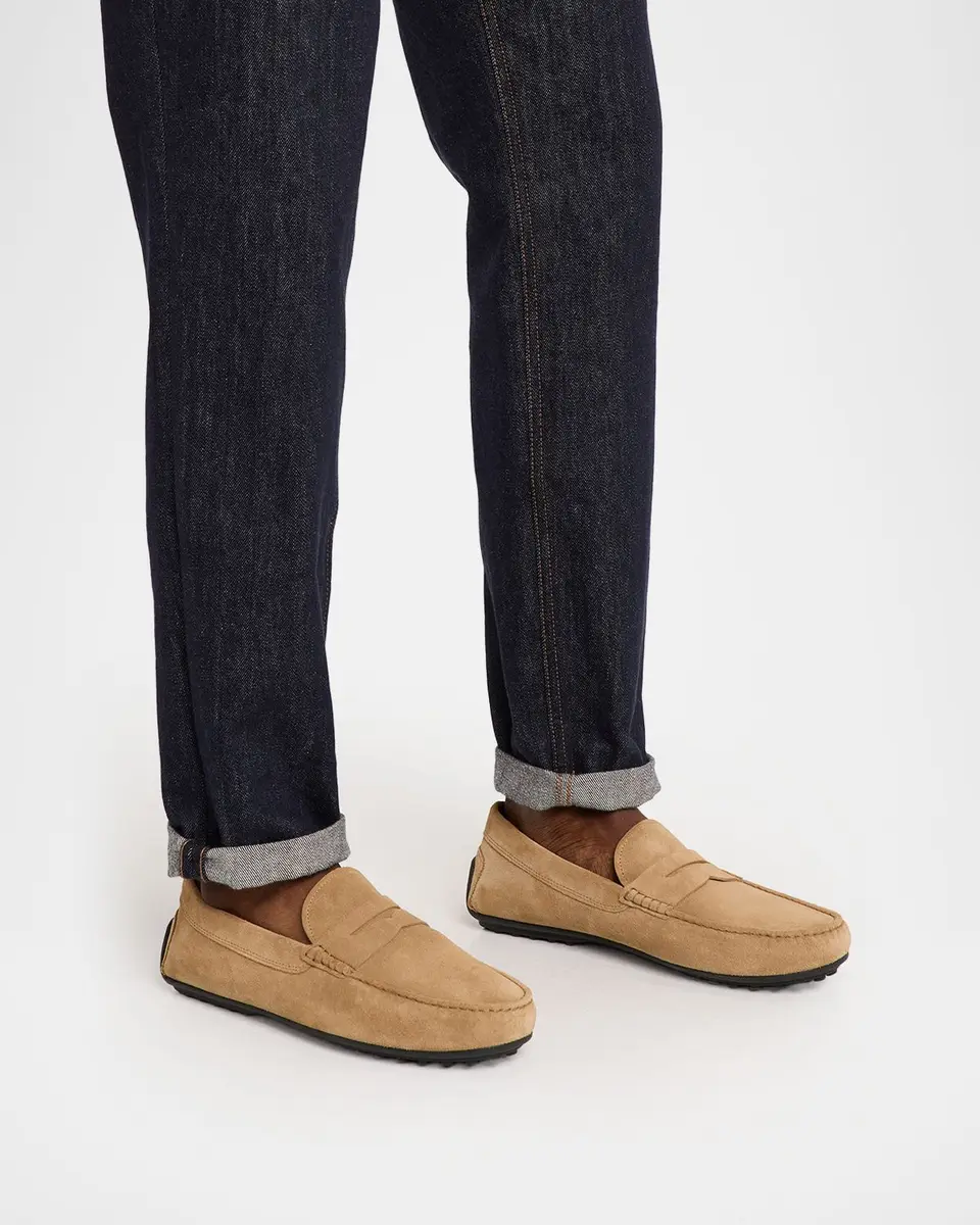 Tod's Men's City Gommino Suede Penny Loafers | Thumbnail 2 Tod's Men's City Gommino Suede Penny Loafers | Thumbnail 2